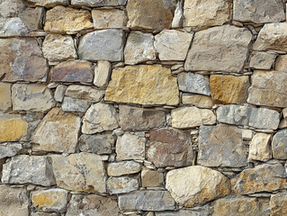 Obraz premium A wall made of stone with a brownish color