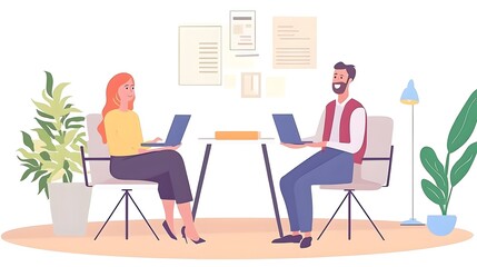 HR Manager Explaining Company Values to Job Candidate,Fostering Mutual Understanding and Welcoming