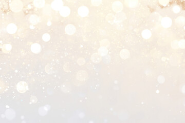 PNG Glittering golden bokeh lights background