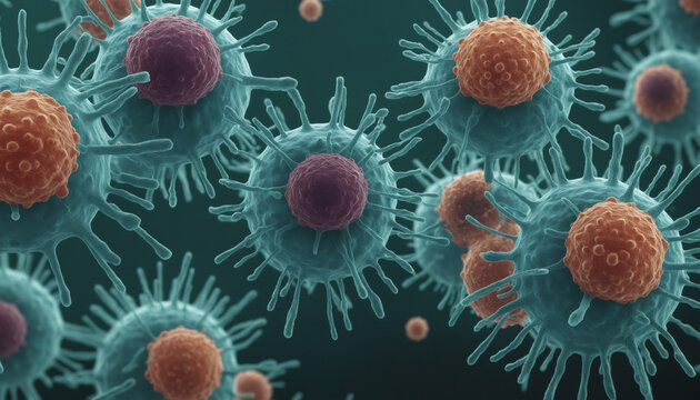 Bact&eacute;rie cellule virus maladie macro corps humain r&eacute;seau neurones m&eacute;decine.