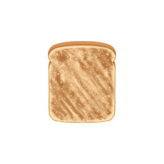 Toast bread vector icon illustration