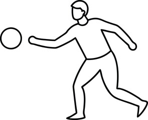Spike Power Fun Volleyball Vector for Kids Coloring
