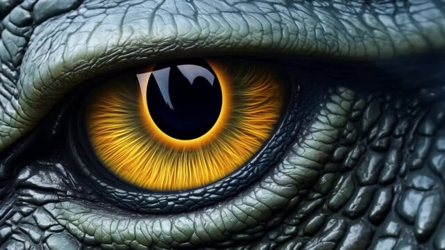  close up of dragon eyes. generative ai 