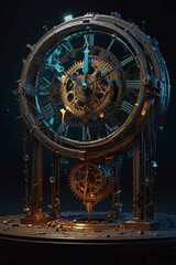 Fragments of Time: A Surreal Exploration of a Shattered Clock