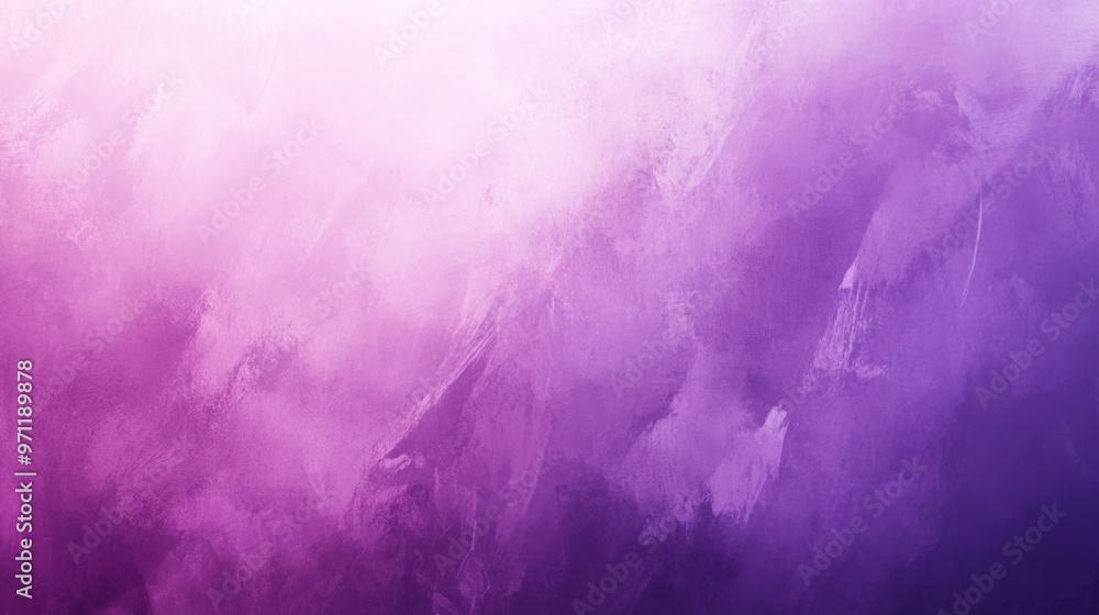 Poster a gradient background fading from light lavender to deep violet, with soft textures and subtle light