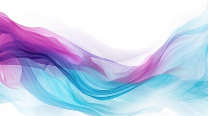 A vibrant abstract wave design in shades of purple and blue, ideal for backgrounds or graphic resources.