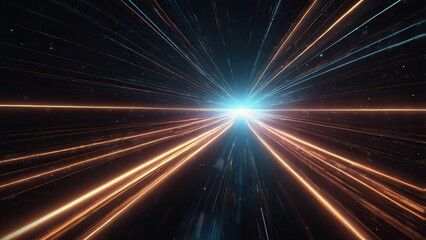 Obraz premium New Free Photo 3d rendering of abstract technology digital background with glowing particles