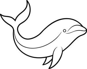 Fototapeta premium Whale Wonders Fun Coloring Book with Vector Illustrations for Kids 