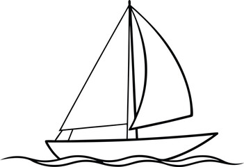 Sail to Victory Bright Boats Race with the Wind Vector Art
