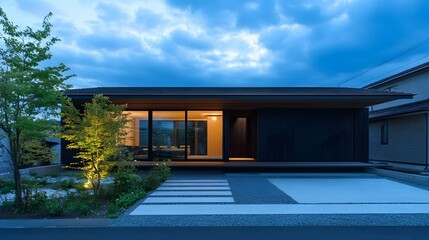 Modern Japanese House with a  Minimalist Design