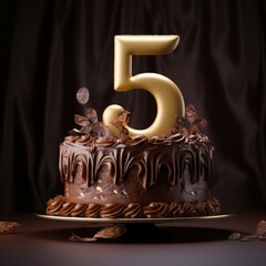 fifths_birthday_birthday_cake_with_letter_5