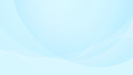 抽象的なうねる流線の水色のグラデーション背景