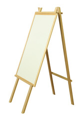 Information wooden sign board brown signpost stand display frame blank billboard. Information on white background