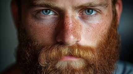 Obraz premium Bearded guy's funny face.