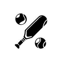 Dynamic tennis racket icon captures the powerful swing and competitive spirit of the game, perfect for sports branding and athletic promotions