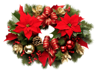 PNG Christmas wreath christmas plant illuminated.