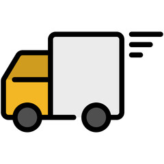 delivery filled line icon