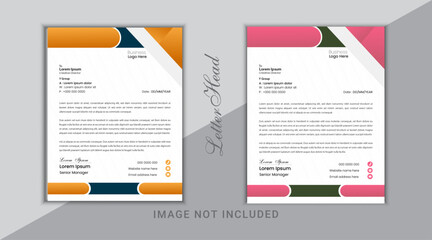 Creative modern aesthetic letterhead design