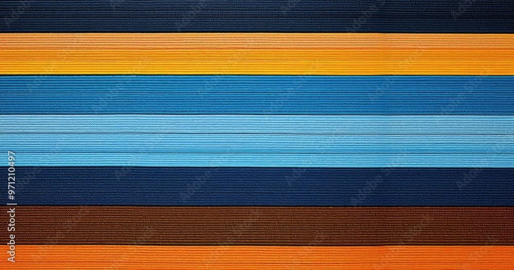 Aufkleber a vibrant arrangement of horizontal stripes in various colors, creating a visually appealing pattern