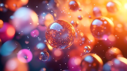 Futuristic 3D Sphere Ball Design with Abstract Shapes and Falling Balls for Advertising and Digital Graphics