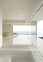 Minimalist Modern Home with Large Glass Windows