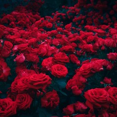 Naklejka premium Roses flowers background.