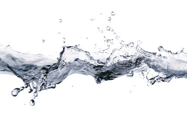 Water splash border line transparent photography high-speed.