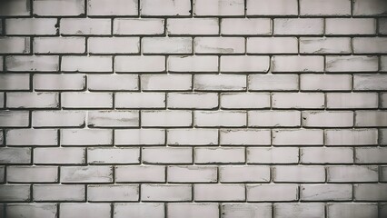 Fototapeta premium Close up view of empty white brick wall texture