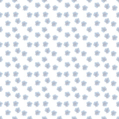 Blue Leaf Pattern Design with Transparent Background