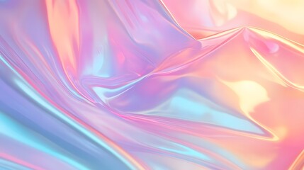Transparent holographic overlays on a muted background with soft gradients