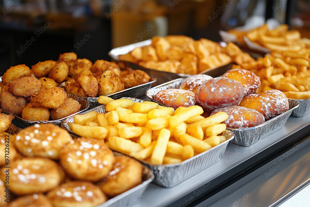 Canvas Prints fried fair food