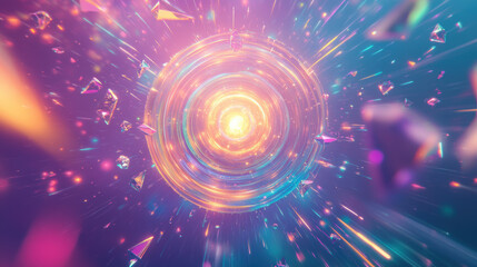 Obraz premium Abstract Light Tunnel.