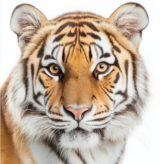 Fototapeta premium Tiger Profile Isolated