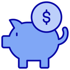 Savings Blue Icon