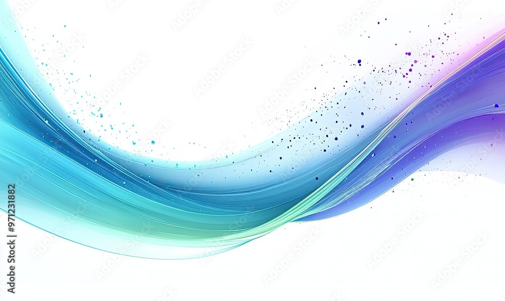 Poster abstract wave design with soft colors and subtle textures.