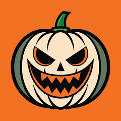 Halloween pumpkin vector art.