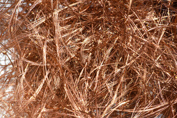 Electrical copper wire  for recycling .  old scrap copper wire for recycling .