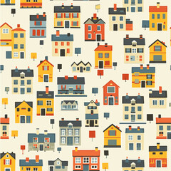 Vector illustration of an urban landscape, isolated, vector. city print, poster for fabric and paper