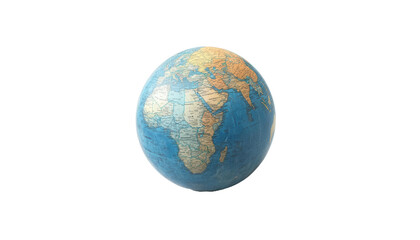 A globe representing the global economy on transparent background