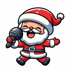 cute illustration of santa claus