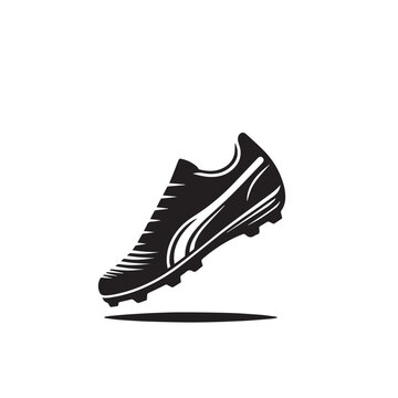 recommend clip art: Soccer shoe silhouette. Soccer shoe vector design. Football shoe illustration. Soccer shoe logo, icon.