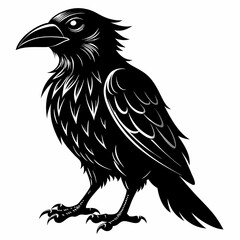 Halloween Bird Black silhouette
