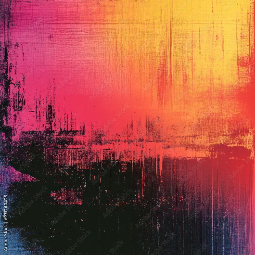 Aufkleber abstract colorful background with grunge texture and vertical lines