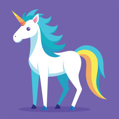  cute unicorn vector illustration.