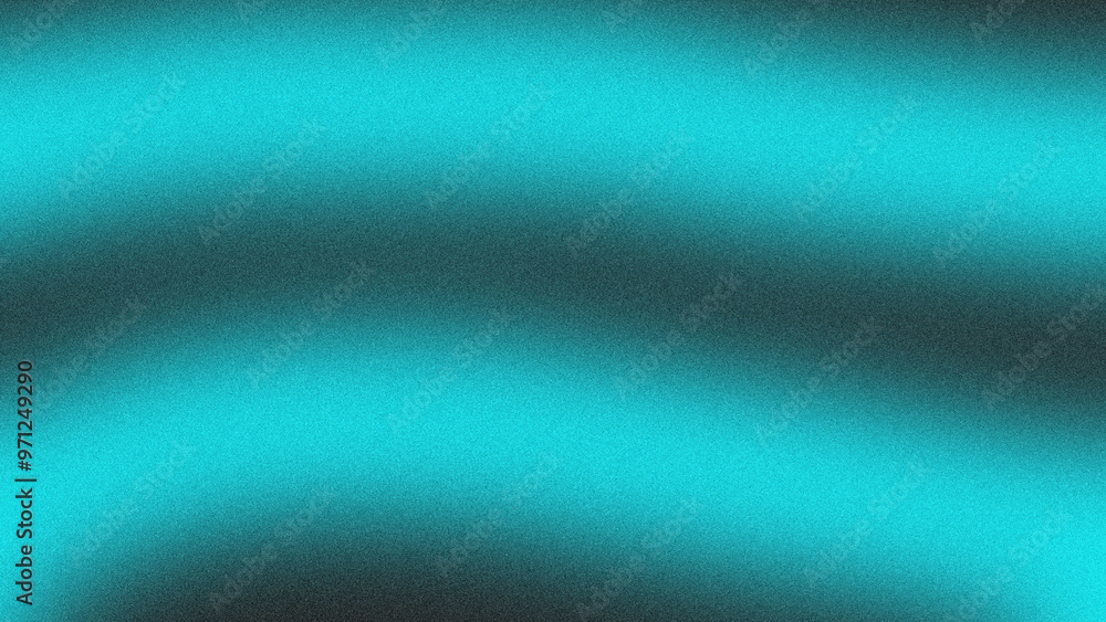 Poster cyan and black color gradient noise background for banner, cyan noise background, cyan gradient back
