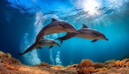 dolphin and diver