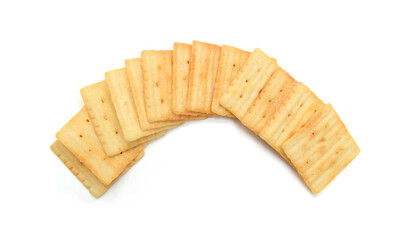 Cracker isolated on white background