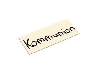 Communion. German word.