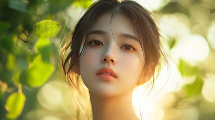 Fototapeta premium Girl in nature
