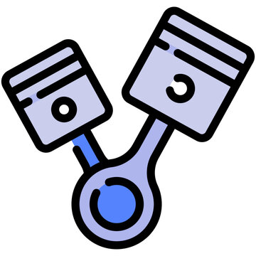 recommend clip art: piston filled line icon